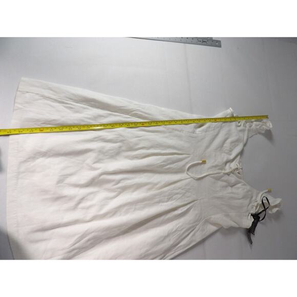 INC International Concepts 14 Dress White A Line Cottage Core Lace Up NWT - Picture 13 of 15